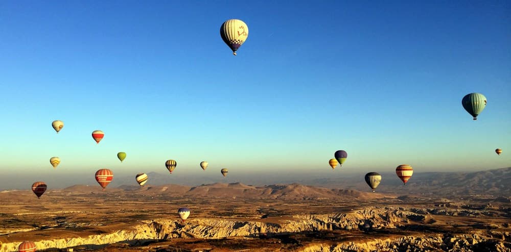Hot air balloons over Cappadocia